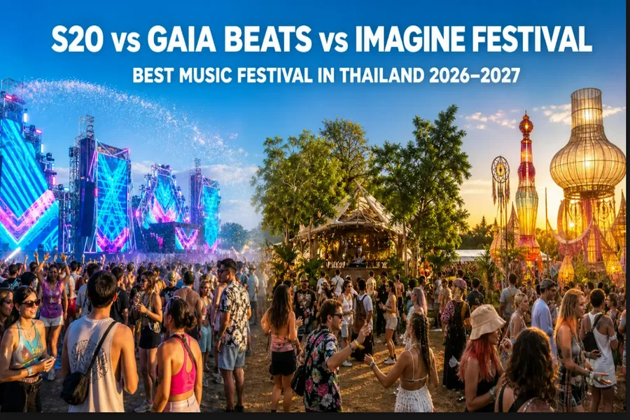 S2O vs Gaia Beats vs Imagine Festival – Best Music Festival in Thailand for 2026-2027